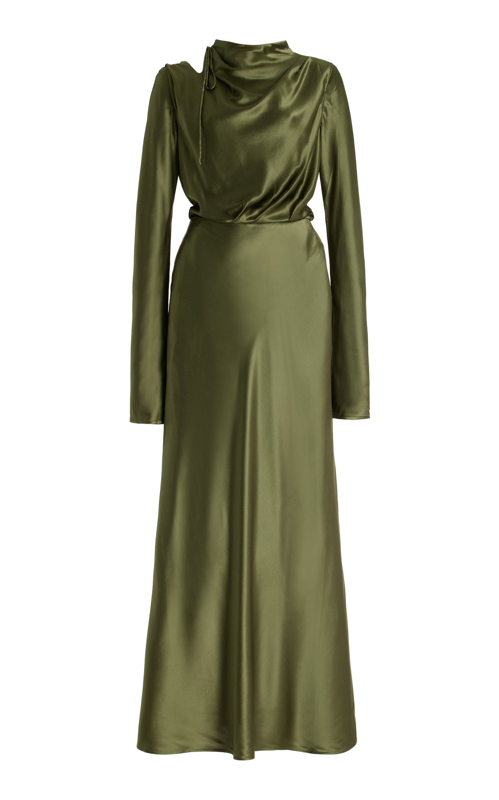 Party Dresses Lucien Draped Silk Maxi Dress Gentle beautiful and grand