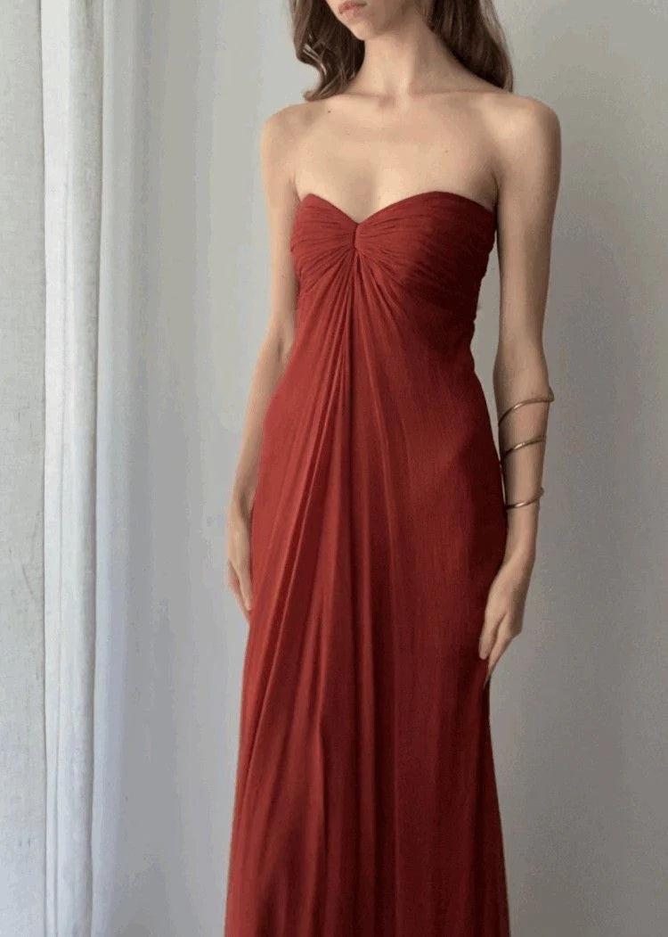 Rust red prom dresses long evening dresses party dresses formal dress