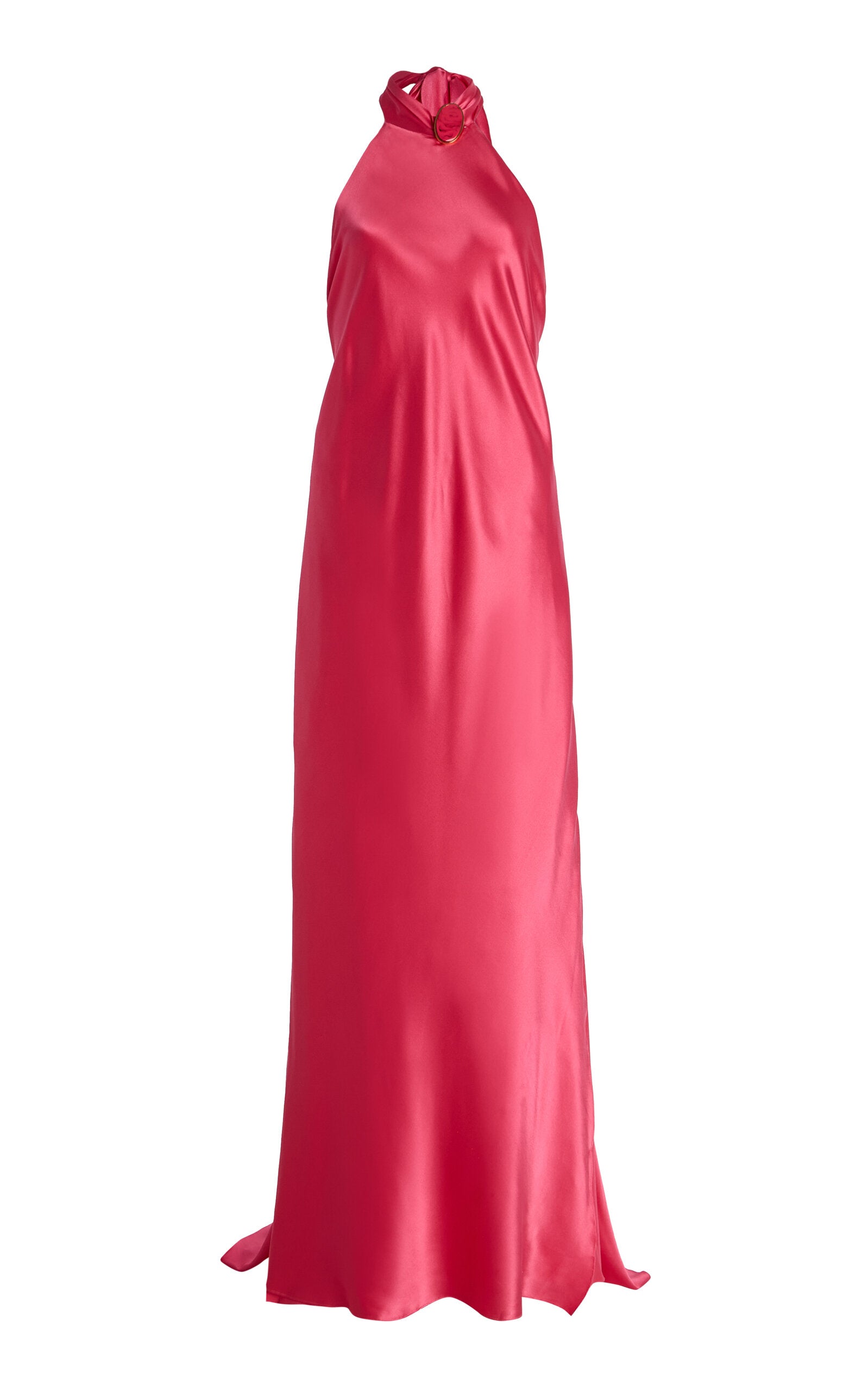 Exclusive Sherry Silk Halter Gown Gentle beautiful and grand