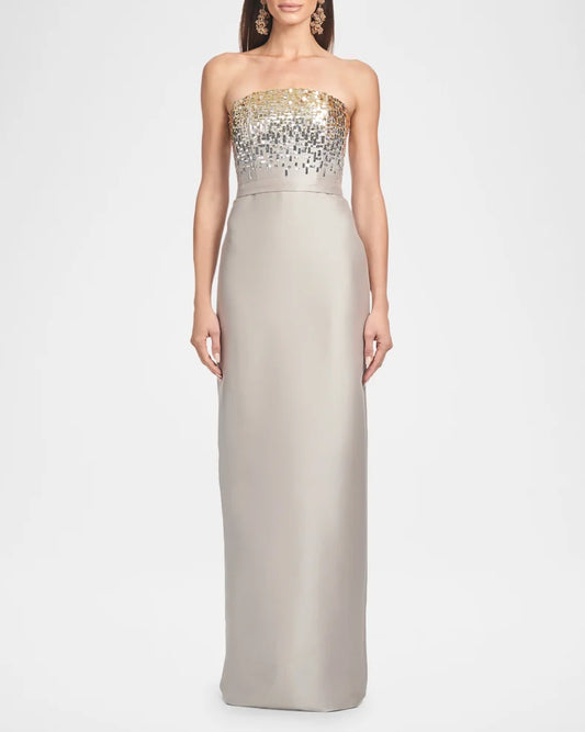 Phaedra Strapless Sequin Degrade Gown Charming and unique design Beautiful generous simple