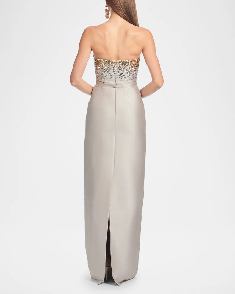 Phaedra Strapless Sequin Degrade Gown Charming and unique design Beautiful generous simple