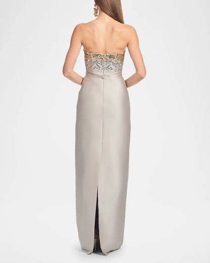 Phaedra Strapless Sequin Degrade Gown Charming and unique design Beautiful generous simple