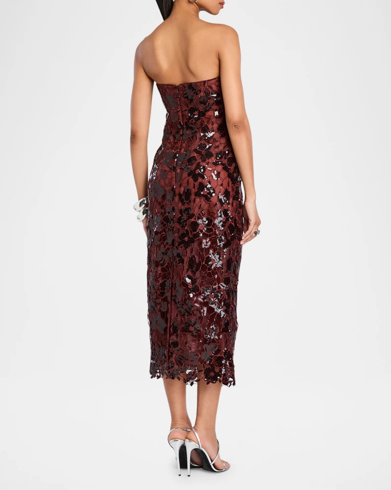 Charming and unique design Beautiful generous simple One-Shoulder Crepe Gown