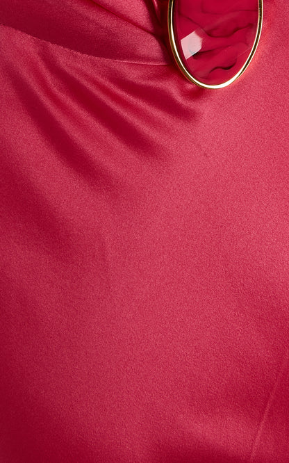 Exclusive Sherry Silk Halter Gown Gentle beautiful and grand