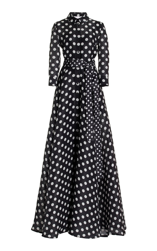 Party Dresses Printed Silk Trench Gown Gentle beautiful and grand