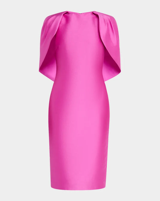 Mikado Cape Sheath Dress Charming and unique design Beautiful generous simple