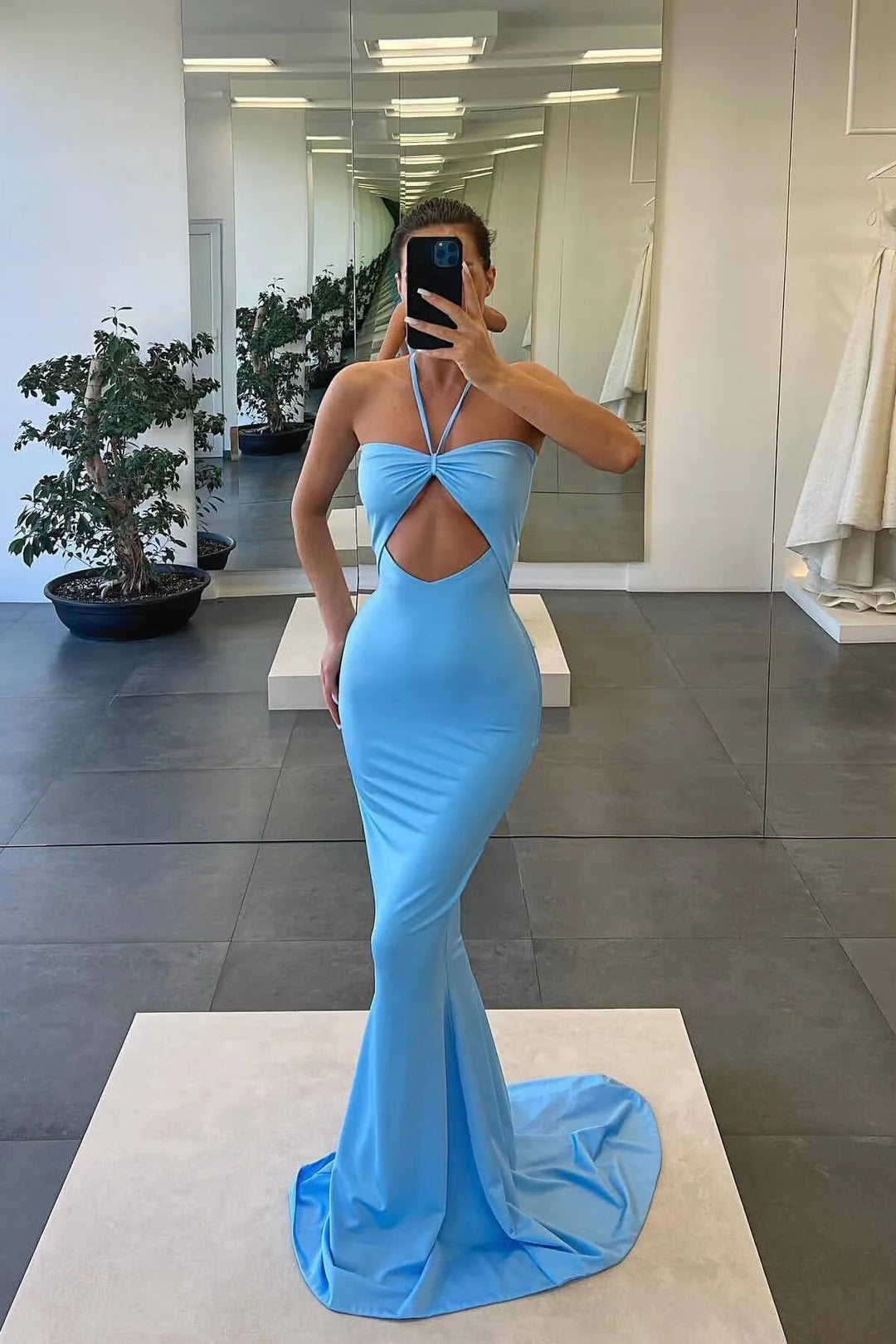 Strapless Mermaid Evening Dress With Sleeveless