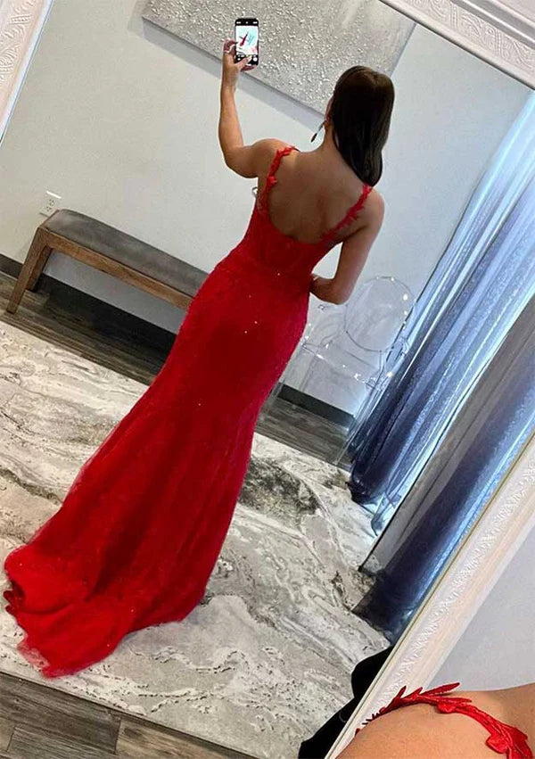 A-Line Velvet Sequins Prom Dress Evening Dress with Pockets and Square Neckline Sleeveless Sweep Train Simple gentle atmospheric and unique design