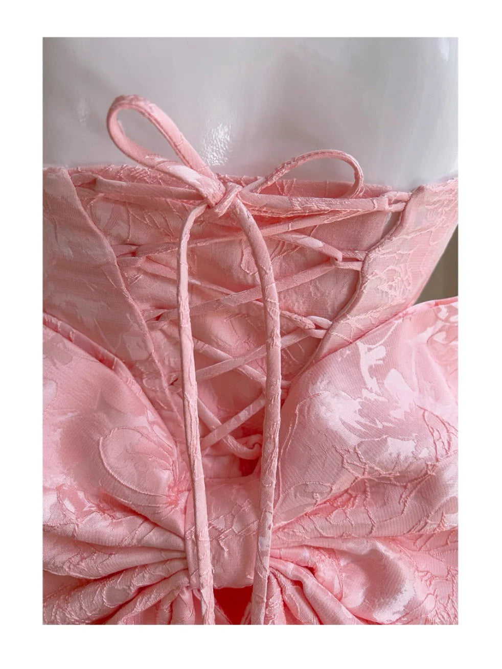 Aesthetic A line Spaghetti Straps Pink Floral Printed Pattern Formal Mini Homecoming Dress Short Cocktail Outfits Graduation Dress Hoco Dress