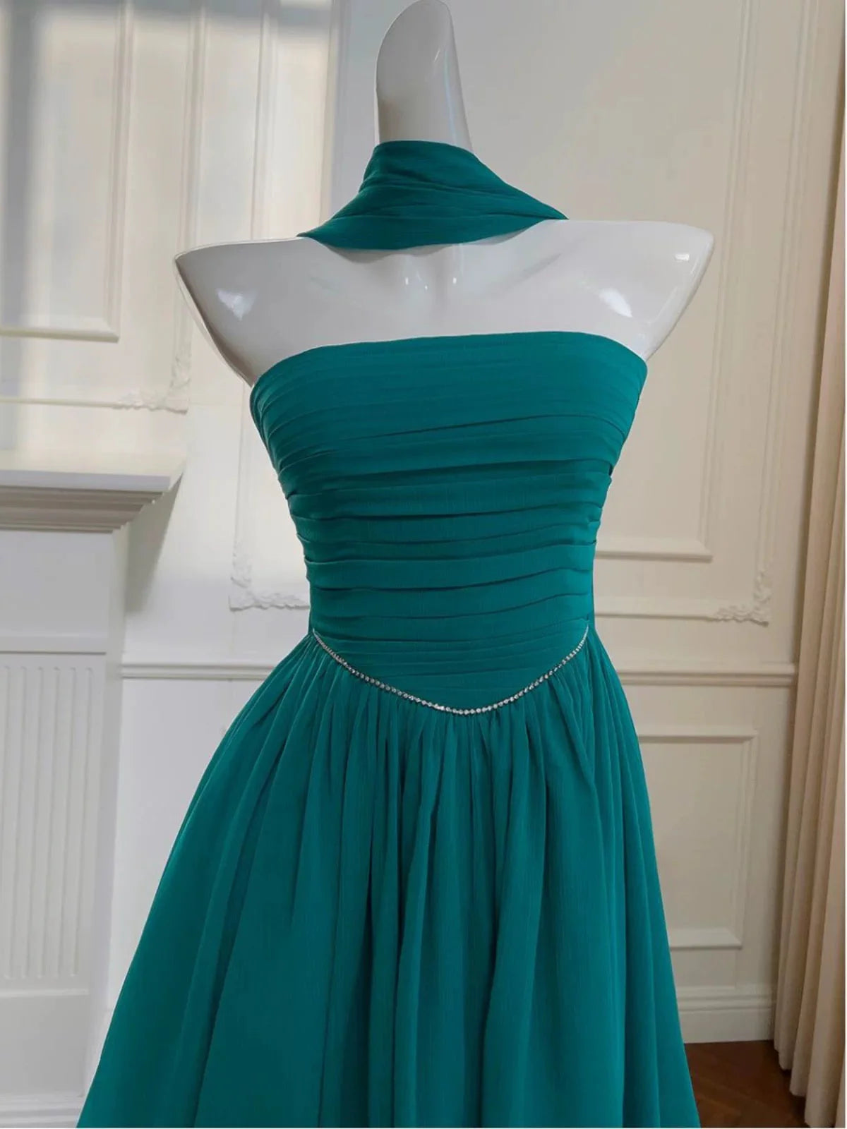 Aesthetic A line Strapless Chiffon Formal Mini Homecoming Dress Middle School Short 19th Birthday Outfits Graduation Dress Hoco Dresses