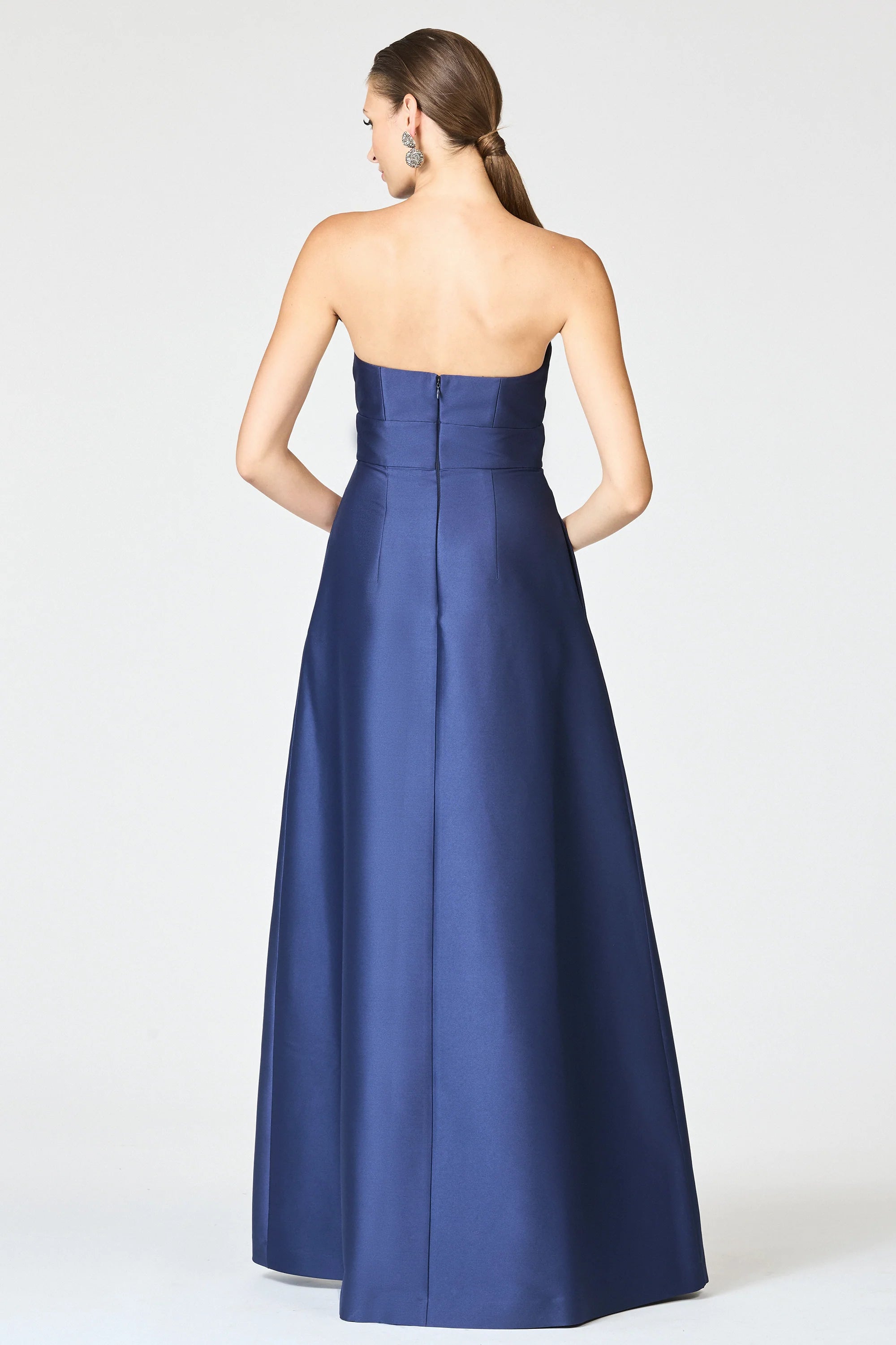 Asymmetrical A Line One Shoulder Sleeveless Zipper Back Floor Length For Sale Evening Dress