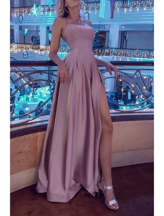 Beautiful Back Sexy Engagement Prom Birthday Dress Halter Neck Sleeveless Sweep / Brush Train with Pleats simple gentle atmospheric and unique desi Bring summer colors to enhance whiteness