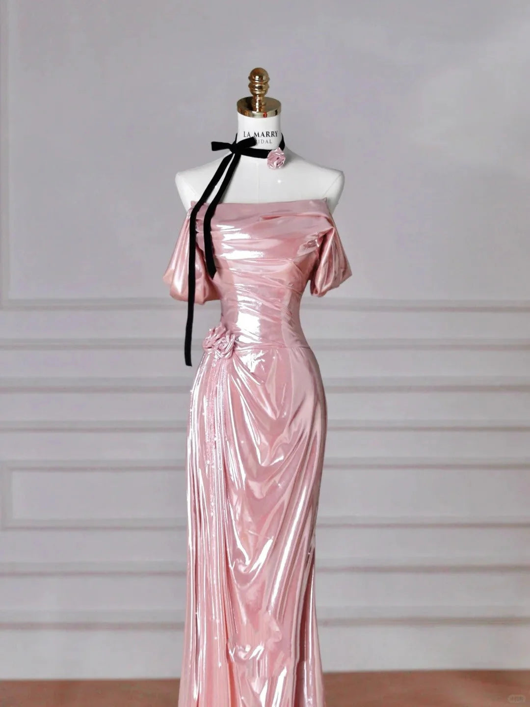 Beautiful Elegant Satin Long Mermaid Slim Floor Length Ball Gown Evening Dress Prom Dress simple gentle atmospheric and unique desi Bring summer colors to enhance whiteness