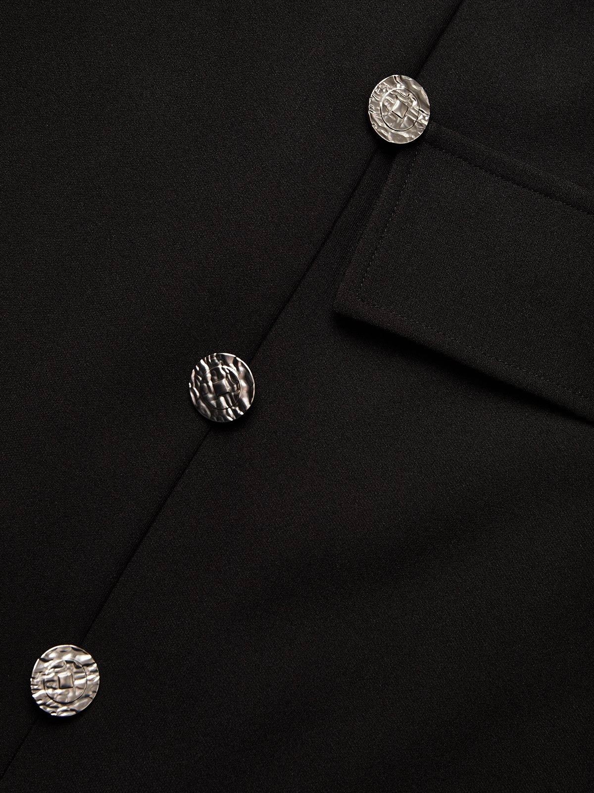 Black Buckle Classic V Neck Sleeveless Sheath Midi Dress simple gentle atmospheric and unique desi Bring summer colors to enhance whiteness