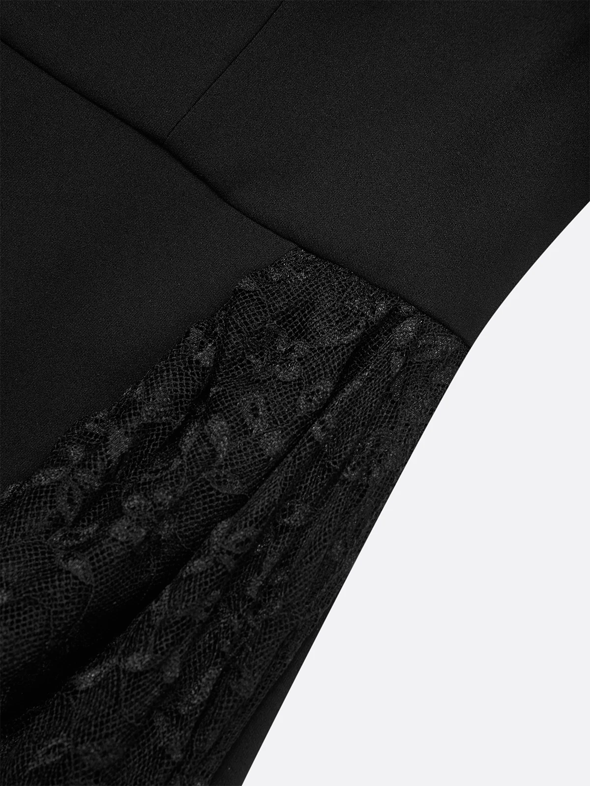 Black Lace Sweetheart Neckline Midi Sheath Dress simple gentle atmospheric and unique desi Bring summer colors to enhance whiteness ﻿