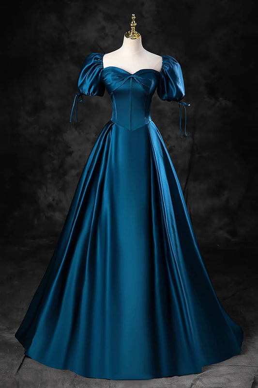 Blue Tulle Long Spaghetti Strap Prom Dress and Corset Detachable off Shoulder Party Dress simple gentle atmospheric and unique desi Bring summer colors to enhance white