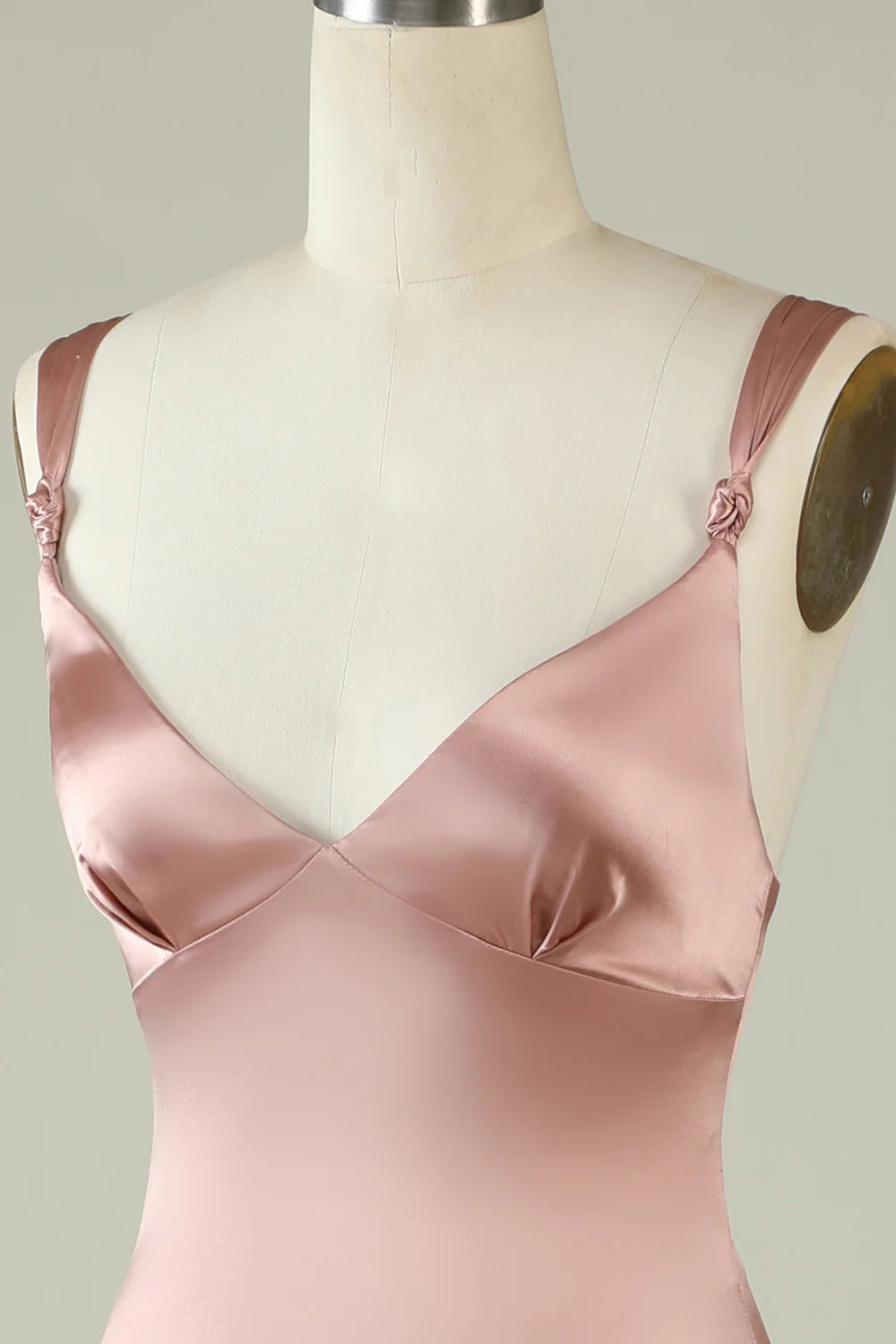 Blush Asymmetrical Bridesmaid Dress with Slit smaid Dress simple gentle atmospheric and unique desi Bring summer colors to enhance whiteness