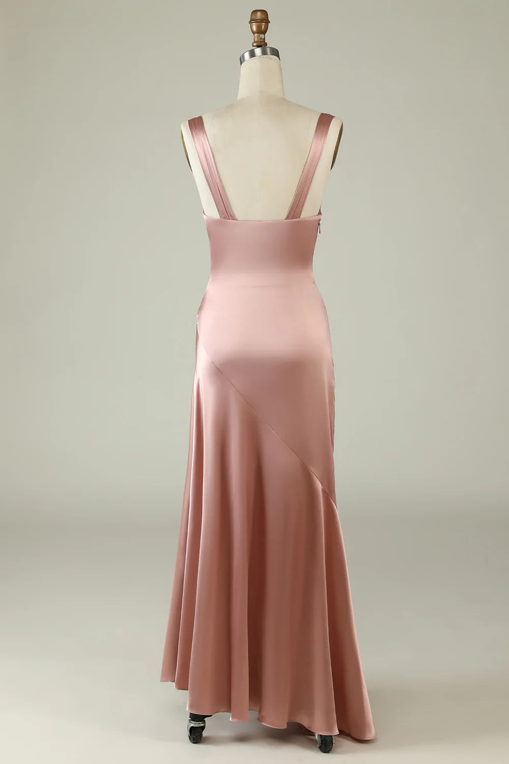 Blush Asymmetrical Bridesmaid Dress with Slit smaid Dress simple gentle atmospheric and unique desi Bring summer colors to enhance whiteness