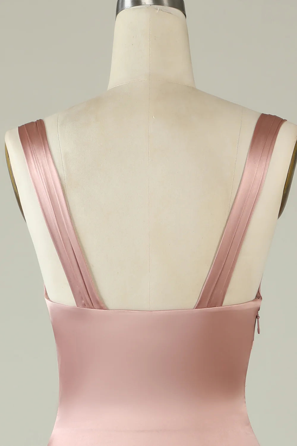 Blush Asymmetrical Bridesmaid Dress with Slit smaid Dress simple gentle atmospheric and unique desi Bring summer colors to enhance whiteness