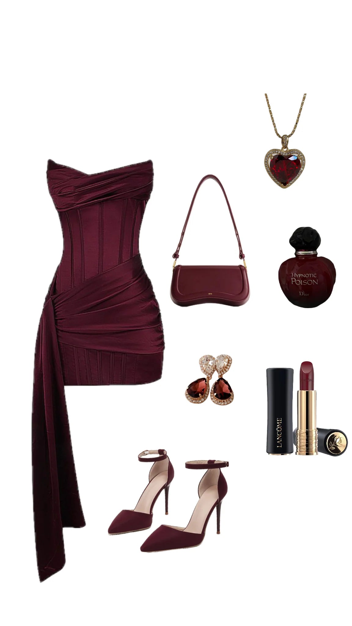 Burgundy short party dress satin homecoming dress simple gentle atmospheric and unique desi Brin