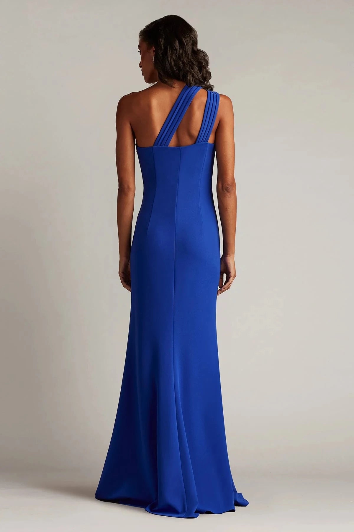 Chic Mermaid One-Shoulder Sleeveless Cutout-Back Floor-Length Prom Dress