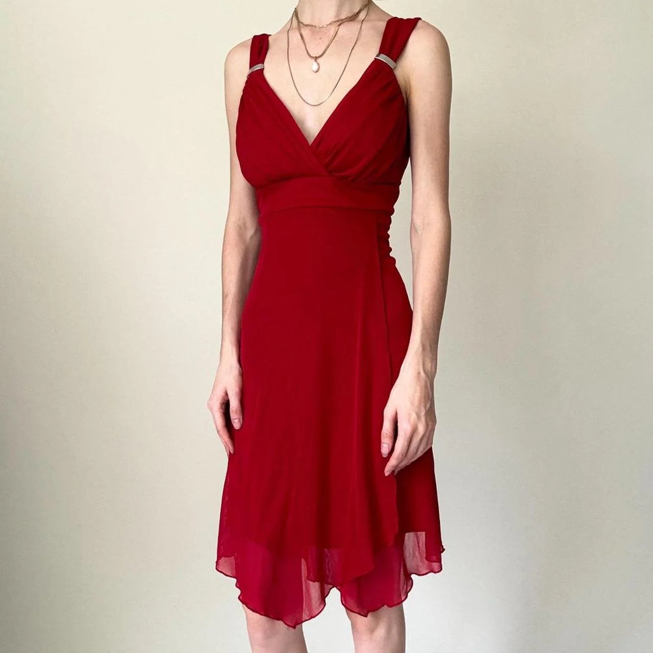 Chiffon Knee Length Short Homecoming Dress Birthday Party Dress simple gentle atmospheric and unique desi Bring summer colors to enhance whiteness