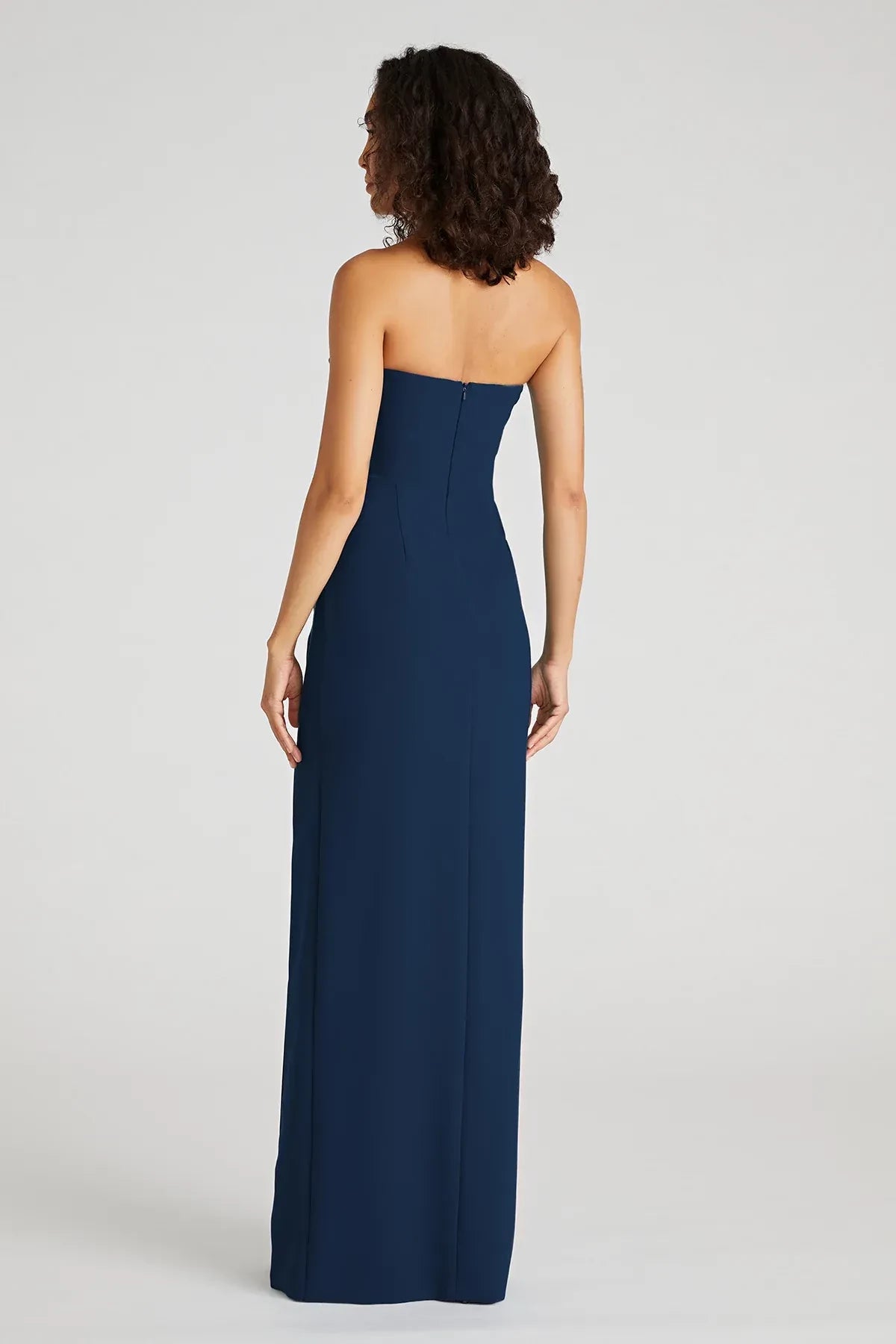 Classy Sheath Strapless Sleeveless Back Zipper Floor Length Prom Dress