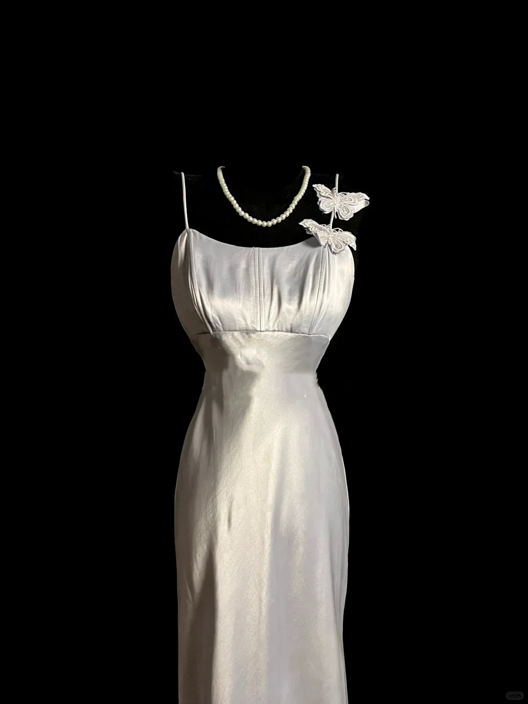 Classy A line Spaghetti Straps Sleeveless Satin Prom Dresses Summer Wedding Guest Dresses Wedding Guest Outfits simple gentle atmospheric and unique desi Bring summer colors to enhance whiteness