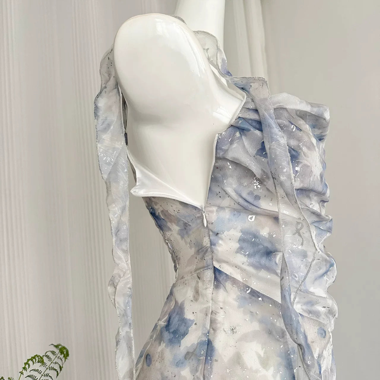 Classy Floral A Line Short Party Dress Vacation Dress simple gentle atmospheric and unique desi Bring summer colors to enhance whiteness
