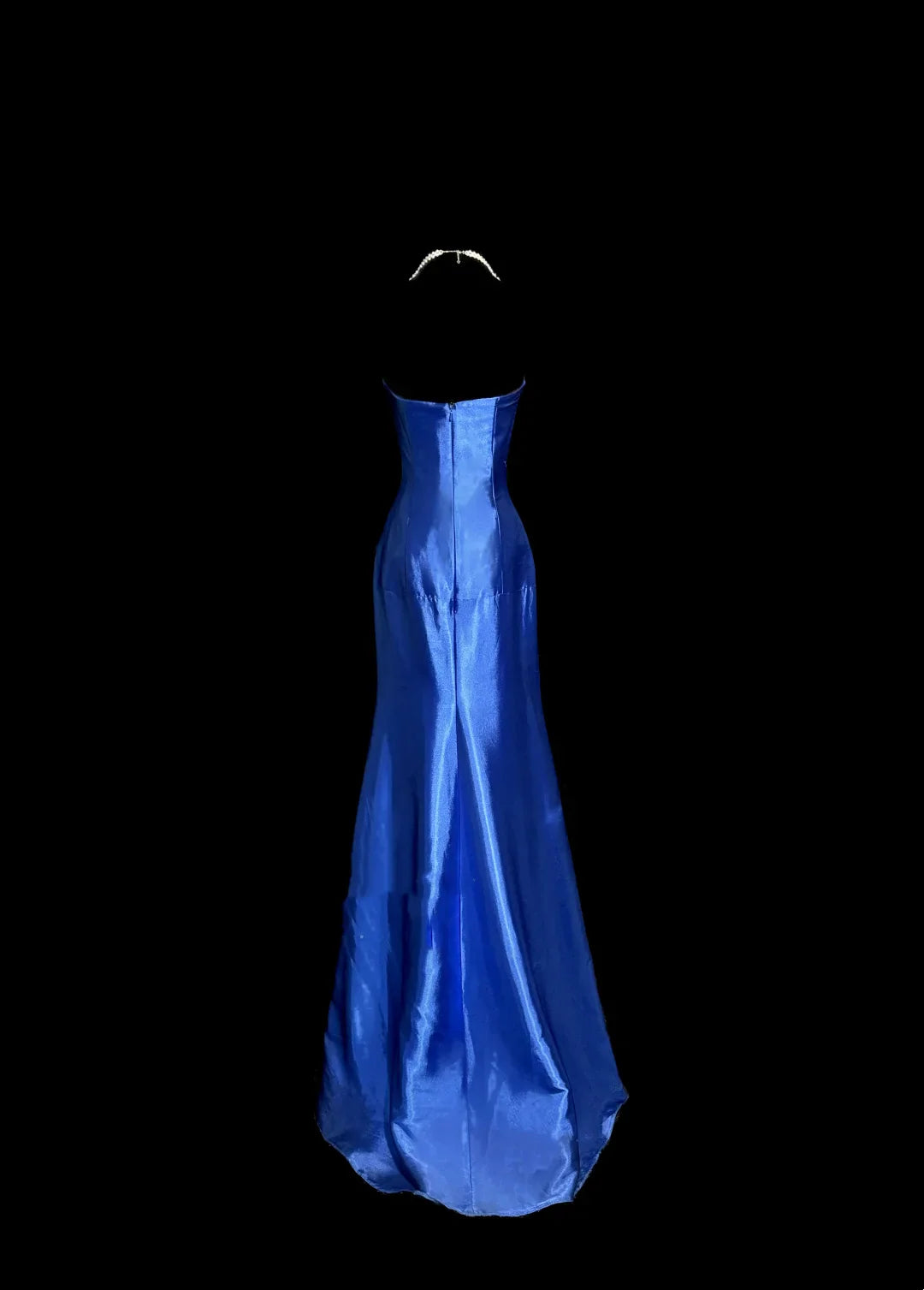 Classy Mermaid Royal Blue Satin Maxi Dress Evening Dress Long Prom Dresses simple gentle atmospheric and unique desi Bring summer colors to enhance whiteness