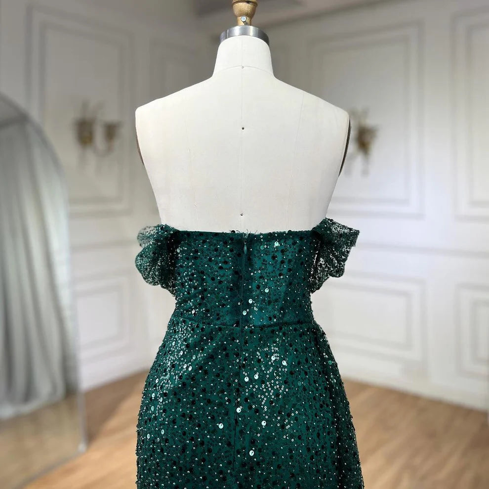 Column Strapless Floor-length Long Prom Dresses With Sequins simple gentle atmospheric and unique desi Bring summer colors to enhance whiteness