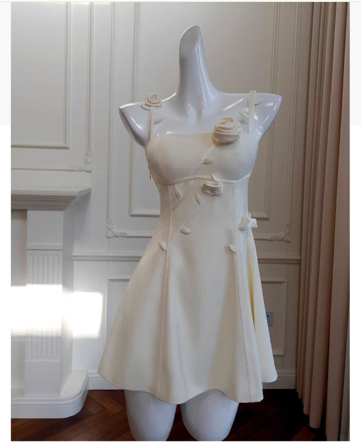 Cute A Line Spaghetti Straps Satin Formal 8th Grade Homecoming Dresses Middle School Short Cocktail Gowns Graduation Dress Hoco Outfits simple gentle atmospheric and unique desi Bring summer colors to enhance whiteness