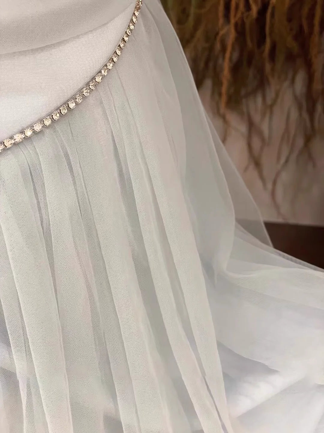 Cute A Line Spaghetti Straps Tulle Light Blue Women's Holiday Dresses simple gentle atmospheric and unique desi Bring summer colors to enhance whiteness