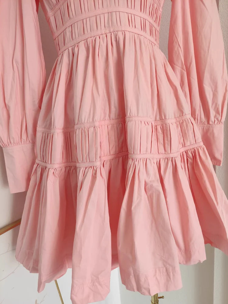 Cute A line V Neckline Long Sleeves Spring Casual Dress Beach Holiday Dresses simple gentle atmospheric and unique desi Bring summer colors to enhance whiteness