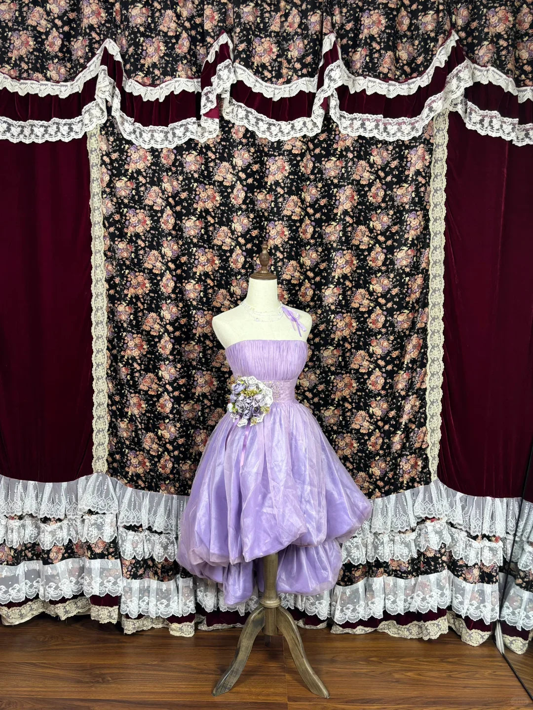 Cute Purple A Line One Shoulder Flower Satin Tulle Homecoming Dress Cocktail Dress simple gentle atmospheric and unique desi Bring summer colors to enhance whiteness