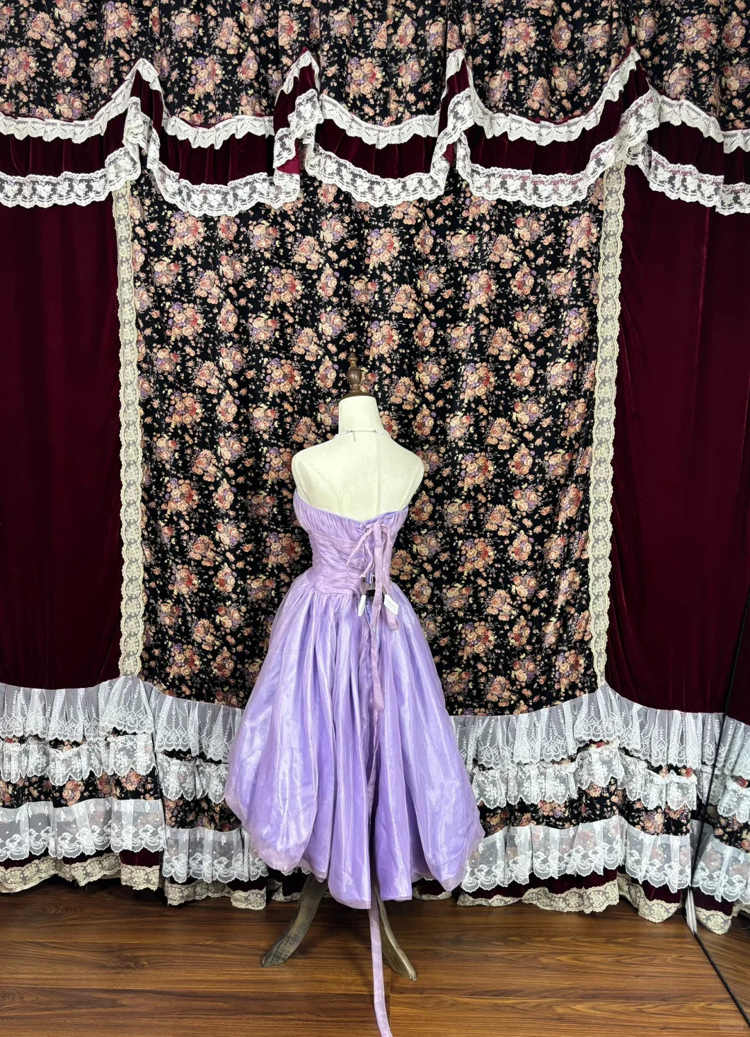 Cute Purple A Line One Shoulder Flower Satin Tulle Homecoming Dress Cocktail Dress simple gentle atmospheric and unique desi Bring summer colors to enhance whiteness