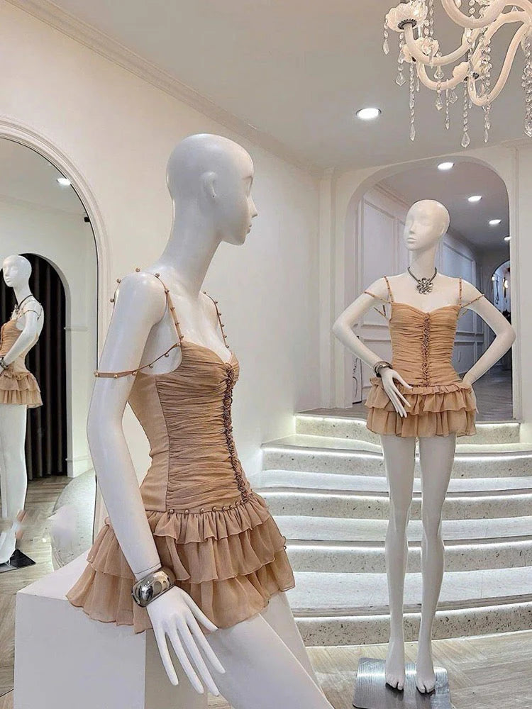 Cute Sheath Spaghetti Straps White Chiffon Short Formal 8th Grade Homecoming Dresses Middle School Cocktail Dress Hoco Outfits