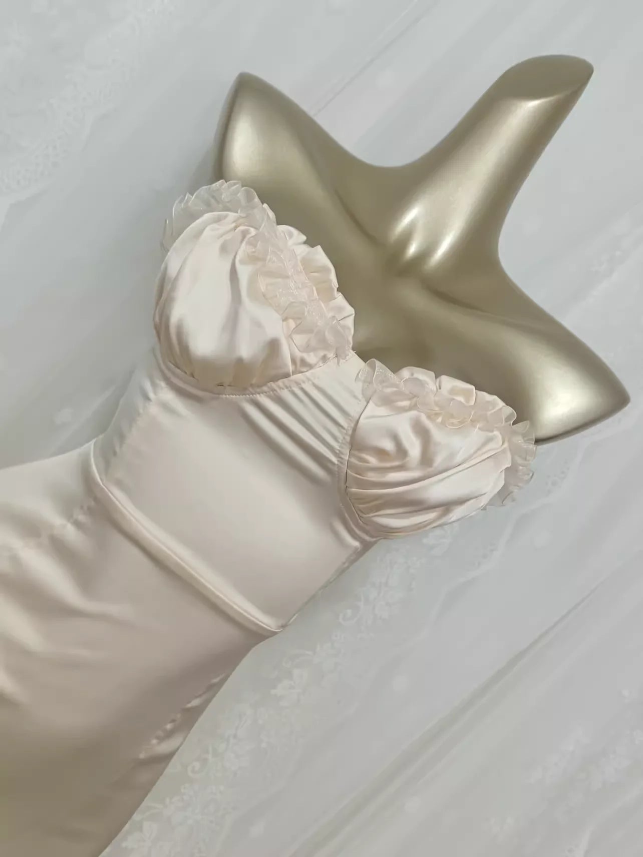 Cute Sheath Sweetheart Satin Vacation Dress Birthday Dresses simple gentle atmospheric and unique desi Bring summer colors to enhance whiteness