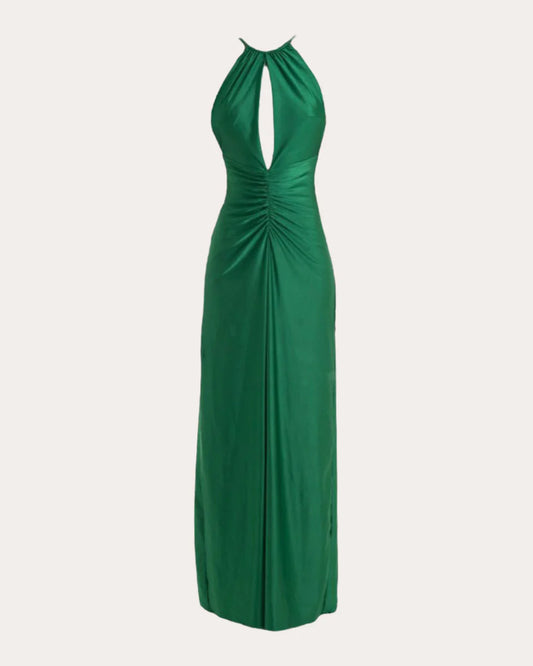 Cutout Gown simple gentle atmospheric and unique desi Bring summer colors to enhance whiteness