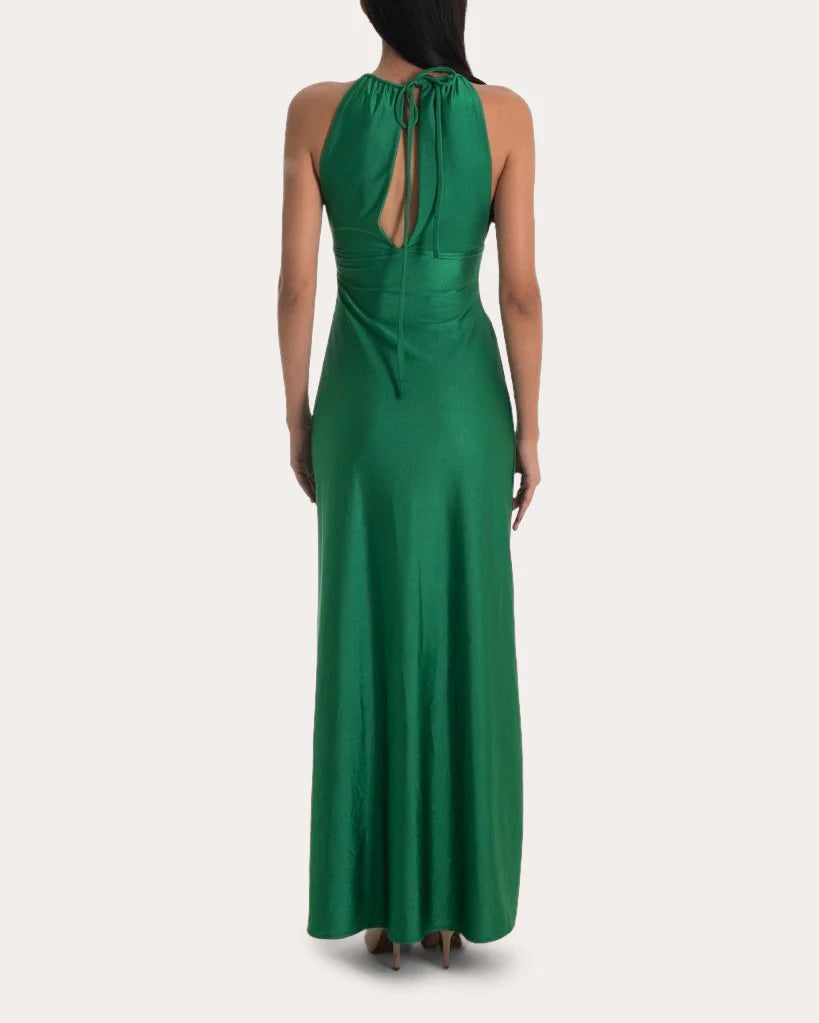 Cutout Gown simple gentle atmospheric and unique desi Bring summer colors to enhance whiteness