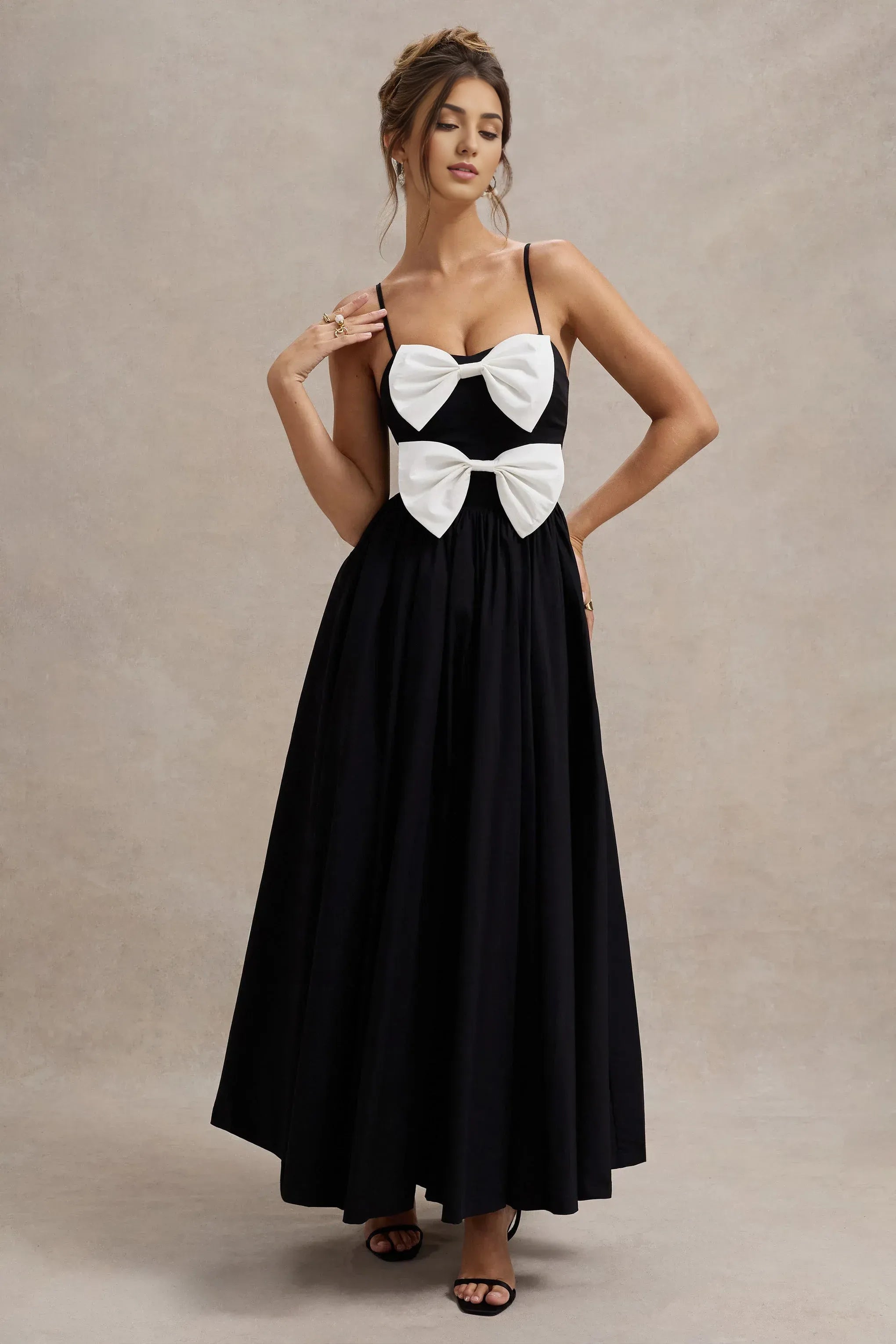Daring A Line Strapless Sleeveless Bow Accent Floor Length Prom Dress