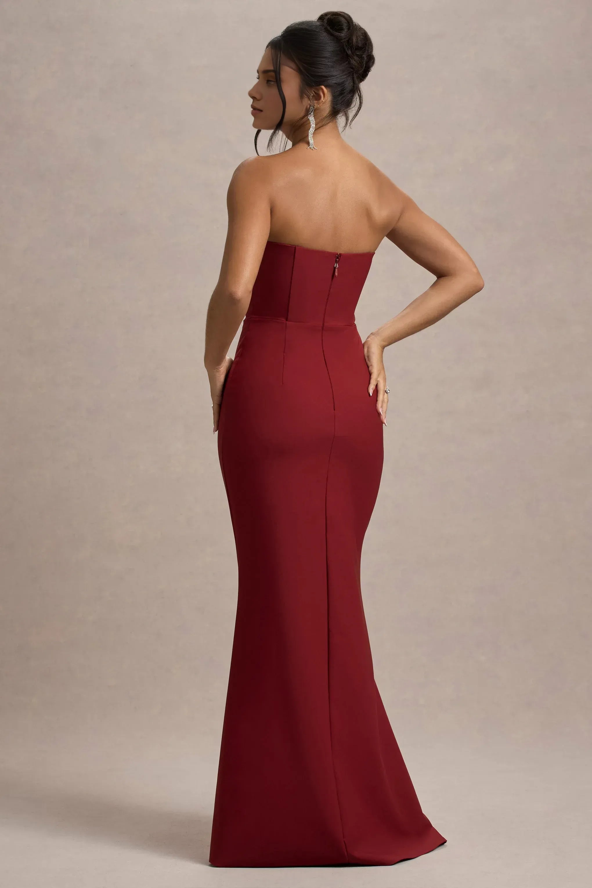 Daring Mermaid Sweetheart Neck Sleeveless Bow Accent Floor Length Prom Dress