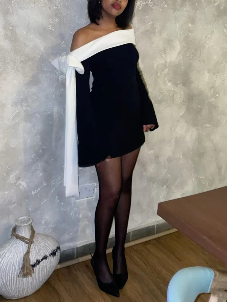 Dress Women Short Party Dress Cocktail Dresses Homecoming Dress simple gentle atmospheric and unique desi Bring summer colors to enhance whiteness