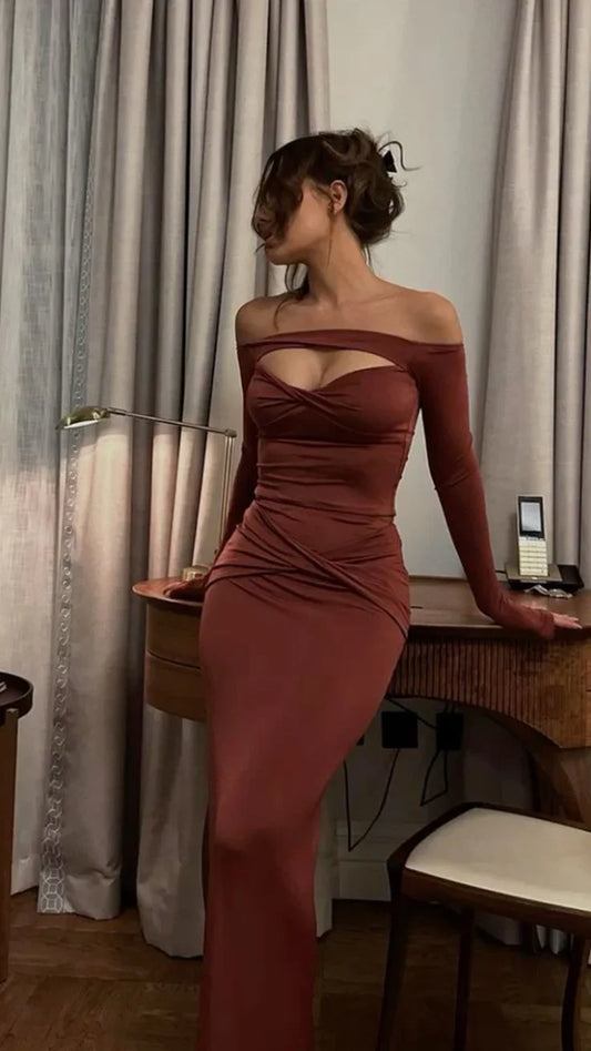 EModest Mermaid Sweetheart Off The Shoulder Long Sleeves Prom Dress Evening Dresses formal wear dresses simple gentle atmospheric and unique desi Bring summer colors to enhance whiteness