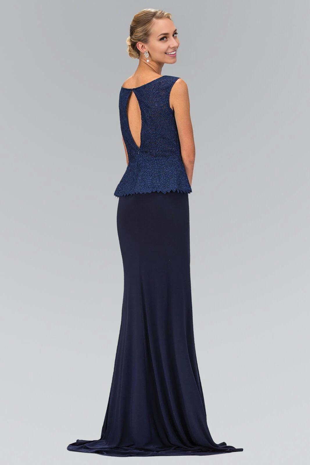 Elegant Mermaid Bateau Neck Sleeveless Cutout Back Train Floor Length Prom Dress