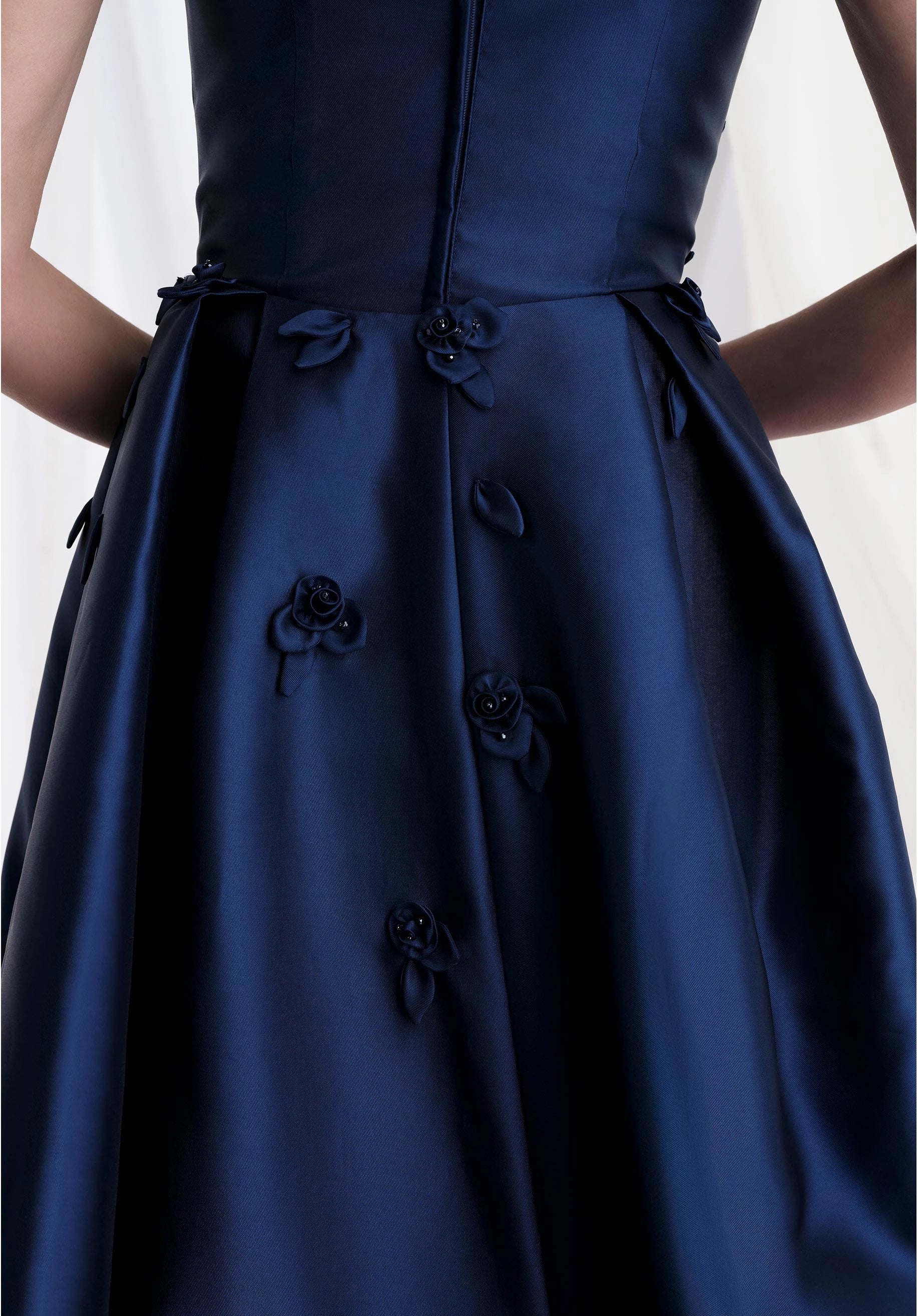 Elegant Mermaid Strapless Sleeveless Zipper-Back Floor-Length Prom Dress