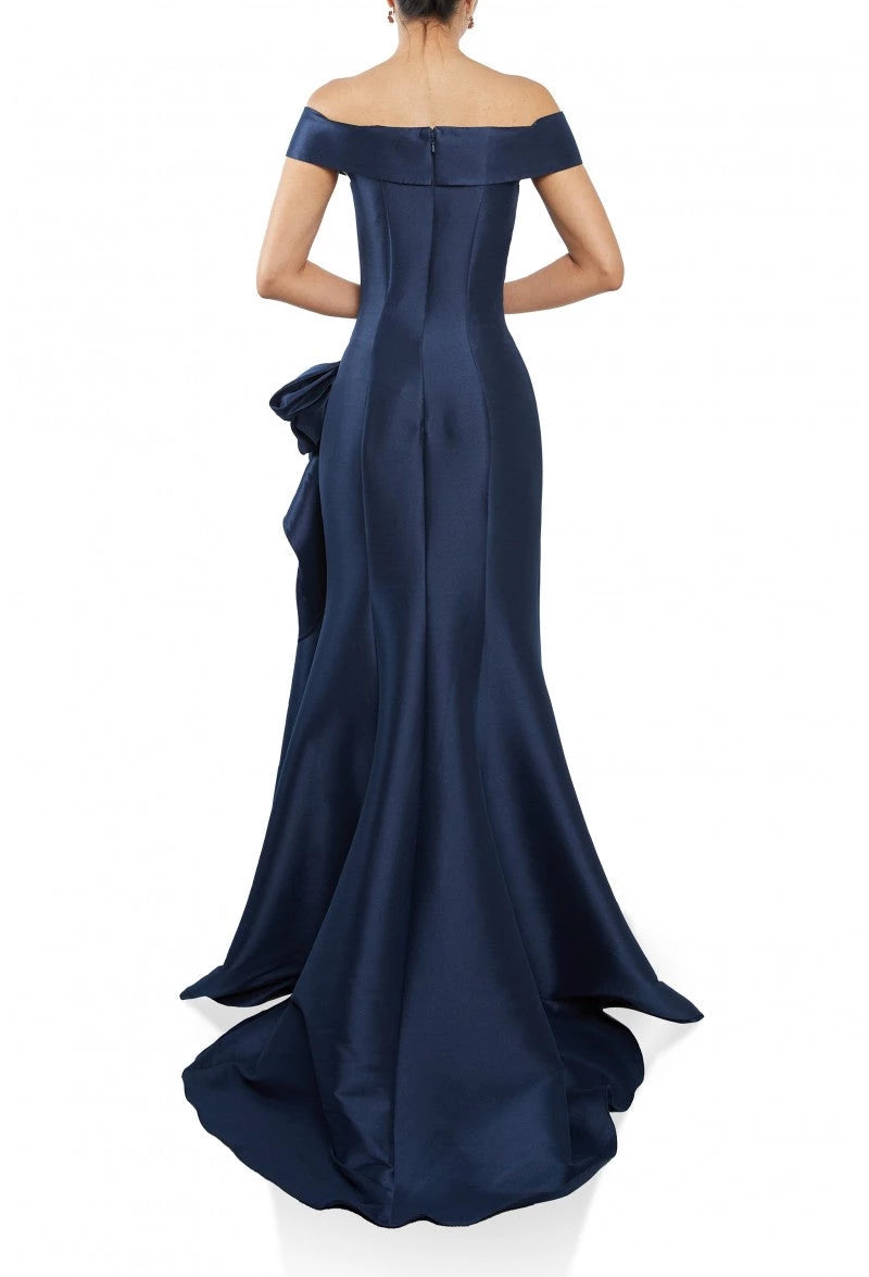 Elegant Mermaid Sweetheart Off Shoulder Zipper Back Train Floor Length Prom Dress