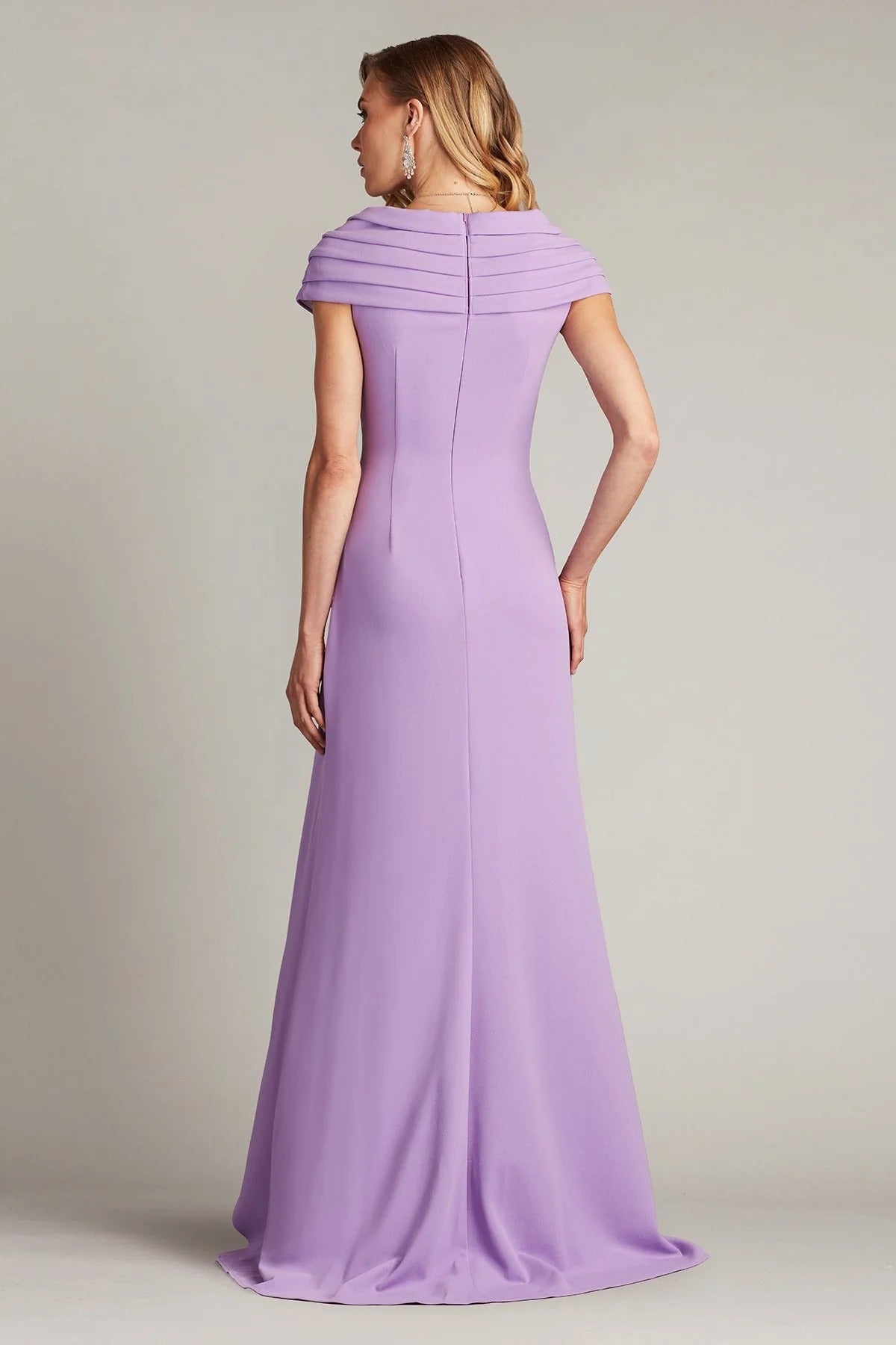 Elegant Mermaid V Neck Cap Sleeve Zipper Back Train Floor Length Prom Dress