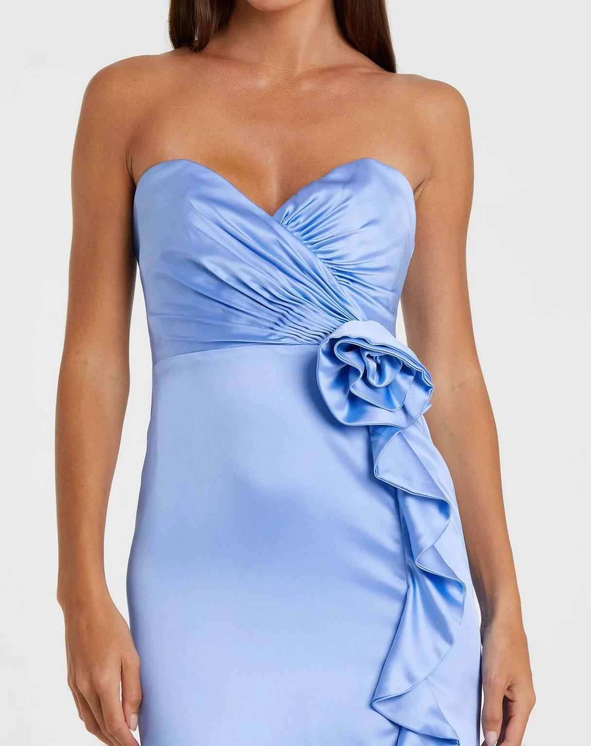 Elegant Sheath Sweetheart Strapless Zipper Back Floor Length Prom Dress