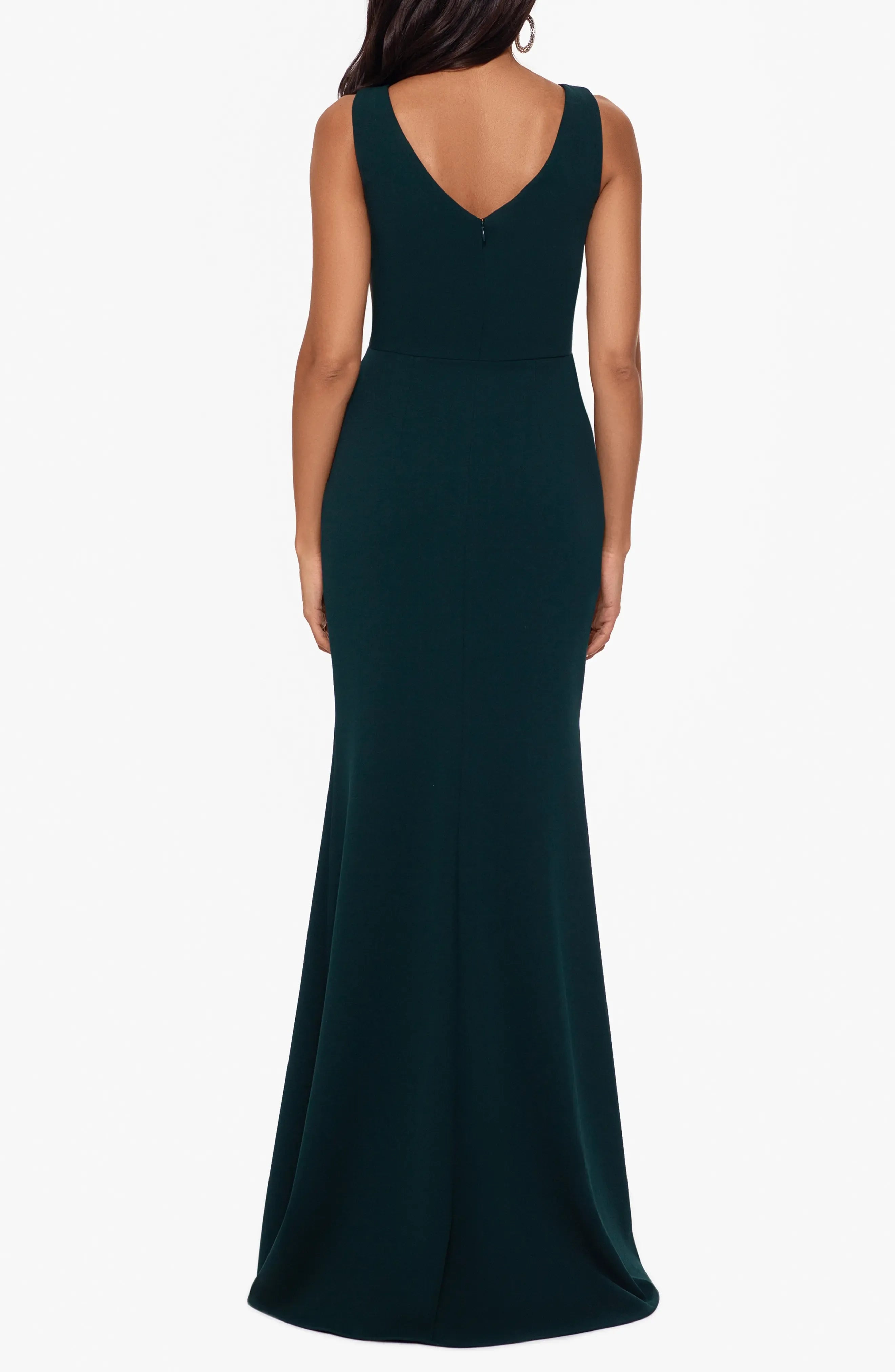 Elegant Trumpet Crew Neck Sleeveless V Back Maxi Hot Sale Evening Dress
